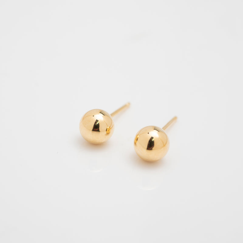 【K18】フルムーンピアス （スモール）